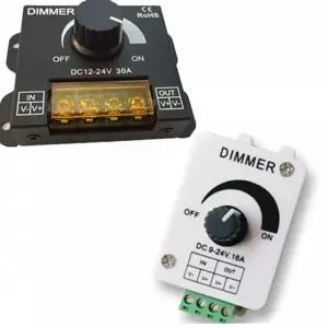 고품질 led 조광기 dc 12v 24v 360w 디머스위치 밝기조절기 (W4C5F3F)