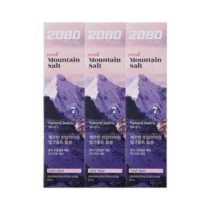 [2080] 퓨어치약 핑크 마일드 민트향 120g 3입