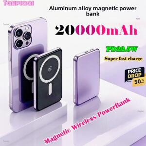Taepiaai 20000mAh 휴대용 마그네틱 무선 보조베터리 PD22.5W 아이폰 용 Magsafe용 고속 충전 외부 배터리