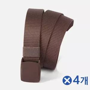 TBZ 스트릿 패브릭 버클벨트 117cm 다크브라운x4개 면바지벨트