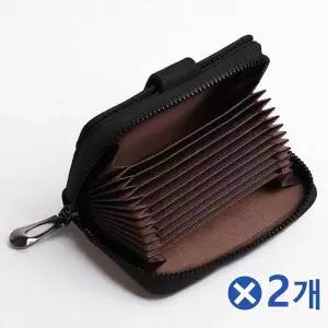 TBZ 베이직디자인 소가죽 카드지갑 블랙x2개 학생지갑 카드케이스