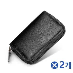 TBZ 두꺼운 소가죽 카드지갑 블랙x2개 카드홀더지갑 심플카드지갑