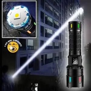 LED 후레쉬 손전등 충전식 미니 캠핑 랜턴줌-WFM800F