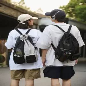 통기성 메쉬 스트링 백팩 다용도 등산 낚시 라이딩 가방 4컬러 신발주머니백팩 스트링백팩