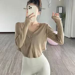커버업 스포츠 웨어 상의 필라테스 여성 헬스