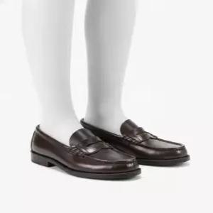 하루타 남성용 소가죽 페니로퍼 HS 906 D BROWN HRT DKBR