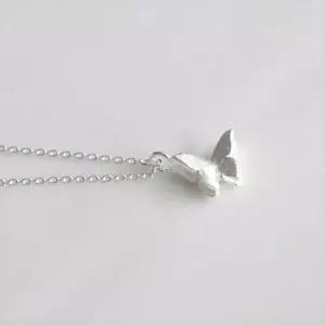 [하프클럽/](Silver925) Double butterfly necklace