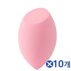 TBZ 촉촉한 물먹는 사선 물방울퍼프 핑크x10개 쿠션퍼프
