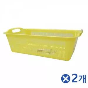 [하프클럽/]노란색 메쉬바구니 메쉬 바스켓 소품바구니 문구용품정리 수납