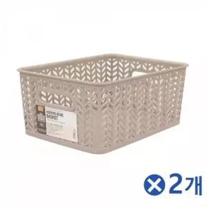 [하프클럽/]헤링본 책상정리바구니 오픈형 다용도바스켓 수납 수납바스켓 3