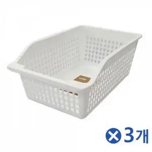 [하프클럽/]튼튼한 흰색 다용도바구니 2호 미니소품함