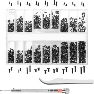 안경 시계 보석 수리용 드라이버가 포함된 630개 작은 마이크로 나사 키트 선글라스