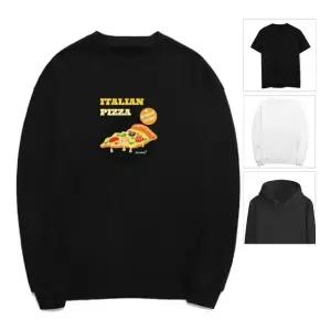 키밍 피자 티셔츠 이탈리안 Pizza 맨투맨 먹방 후드티 그래픽반팔티 (W54D4FD)