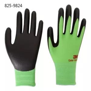 3M NBR폼코팅장갑 컬러그립 그린M 825-9824 (10개) (W57F4A1)