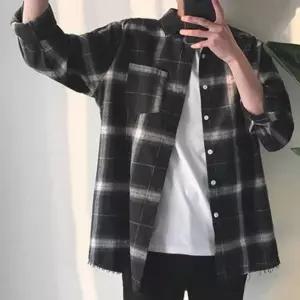 캐쥬얼 남자 체크 남방 데일리 스타일 데이트 패션 남자이너티 (W596D94)