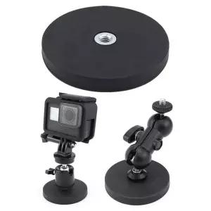 BS 1/4 나사 홀 자석 브라켓 거치대 66mm 조명 액션캠
