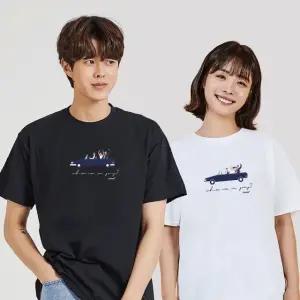키밍 결혼 남성여름상의 예쁜커플옷 남성봄티셔츠 그래픽반팔티 단체반팔티 (W68F2FD)