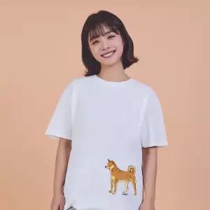 키밍 진돗개 귀여운티 데일리반팔티 캐주얼티셔츠 그래픽반팔티 단체반팔티 (W6EA5F6)