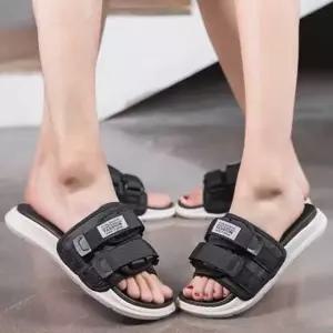 커플 슬리퍼 남자 여자 찍찍이 여행 바캉스 휴양지 발편한슬리퍼 (W6F96D2)