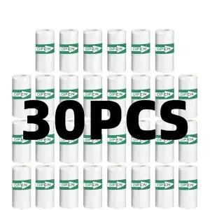 30 롤 57*25mm 감열지 흰색 스티커 카메라 인스턴트 인쇄 용지 교체 액세서리 부품