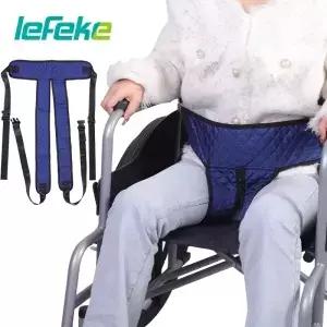 Lefeke 휠체어 앉기 보조 슬링 안전하고 부드러운 벨트 위치 지지대 자체 해제 랩 어라운드