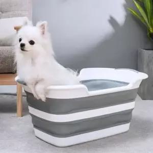 강아지 고양이 스파 반려동물 목욕탕 접이식 애견욕조 고양이욕조 (W71BC8A)