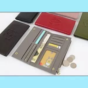 여성 여자 카드 지폐 동전 지퍼 소가죽 패션 장지갑 여성슬림장지갑 (W7232D4)