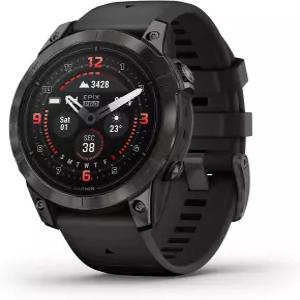 Garmin epix (2세대) 사파이어 에디션 47mm 고성능 스마트워치 고급 교육 기술 내장 손전등 블랙