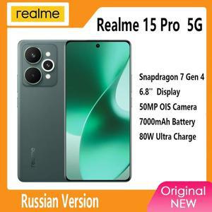 러시아 버전 Realme 15 Pro 5G 스마트폰 스냅드래곤 7 Gen 4 칩셋 144Hz 4D 커브+ 디스플레이 트리플 50MP