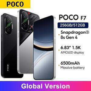 글로벌 버전 포코 F7 5G 6.83인치 1.5K AMOLED NFC 6500mAh 배터리 50MP 카메라 OIS 90W 하이프차지 스마트