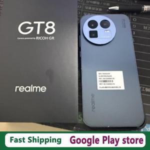오리지널 리얼미 GT 8 모바일 폰 스냅드래곤 8 엘리트 100W 충전 7000mAh 배터리 6.79인치 AMOLED 144HZ 50