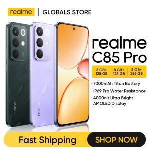 리얼미 C85 프로 스마트폰 NFC 7000mAh 배터리 45W 충전 스냅드래곤 685 칩셋 6.8인치 120Hz AMOLED 디스플