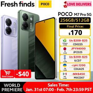 월드 프리미어 POCO M7 Pro 5G 글로벌 버전 Dimensity 7025-Ultra 120Hz FHD+ 아이케어 AMOLED 디스플레