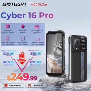 HOTWAV 사이버 16 프로 러기드 폰 G100 108MP 휴대폰 6.6인치 FHD+ 2K 디스플레이 8GB 512GB 스마트폰 안드