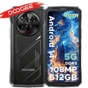 DOOGEE V40 5G 러기드 폰, 게임용 스마트폰 크기 7300 6.78, 120Hz 디스플레이, 108MP-카메라 NFC, 8680mAh
