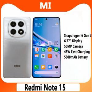 샤오미 레드미 노트 15 중국 버전 128GB/256GB 6.77인치 2392×1080 디스플레이 스냅드래곤 6세대 3 50MP+8