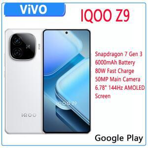 IQOO Z9 5G 스냅드래곤 7 세대 3 옥타코어 스마트폰, 6.78 인치 144Hz AMOLED 스크린, 50MP 카메라, 6000 m