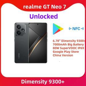 Realme GT Neo7 Dimensity 9300 + 5G, 6.78 인치, 120HZ 80W SuperVooc 7000mah NFC 50Mp OTA 구글 플레이,