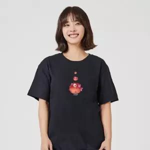 키밍 복어 그래픽반팔티 귀여운티셔츠 포인트 그래픽반팔티 단체반팔티 (W730DFB)