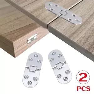 2pcs 접이식 테이블 경첩 자체 지원 캐비닛 도어 주방 가구 피팅에 대 한 플러시 마운트
