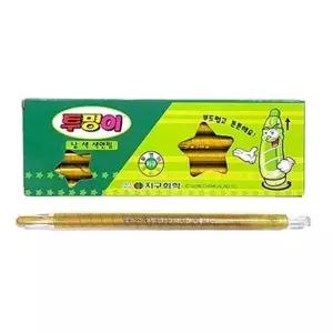 [셀러에이드]낱색 색연필 12자루 금색 채점펜 컬러 펜슬 세트