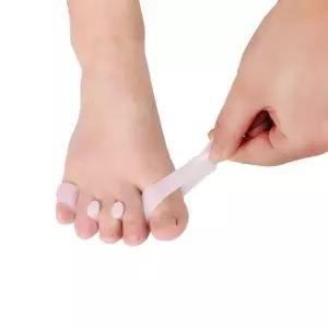 엄지발가락 새끼 가락링 밴드 깔창 실리콘건강 관리 가락 엄지 F형패드 흰색