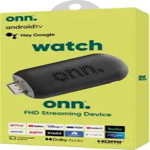 리모컨 및 전원 어댑터 WiFi HDMI 크롬캐스트가 내장된 ONN Android TV 2K FHD 스트리밍 스틱