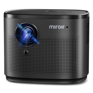 Miroir 미니 프로젝터, 내장 스피커, 자동 초점, 키스톤 보정 기능이 있는 가정용 HD 프로젝터, 야외 영화용 휴대용, 스마트폰, TV 스틱, 노트북, HDMI, USB와 호환 가능