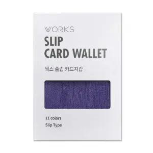 남성 슬림카드케이스 가죽홀더 퍼플 1개