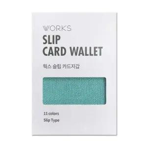 합성피혁 가죽지갑 신용카드명함케이스 민트