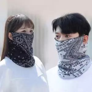 페이즐리 패턴 남녀공용 헤어밴드 멀티 반다나 머리띠 두건 스포츠