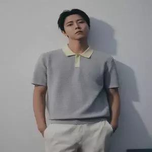 리얼지오지아 26S/S Premium 클래시 배색 반소매 카라 니트 3종 택1 ADG2ET1803