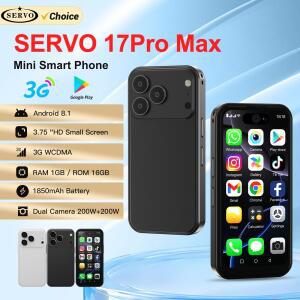 SERVO 17PRO MAX 안드로이드 미니 스마트폰 3G WCDMA 듀얼심 대기 16GB ROM 플레이 스토어 WiFi 3.75인치
