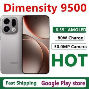 오리지널 오포 파인드 X9 모바일 폰 디멘시티 9500 IP69 방수 6.59인치 AMOLED 120HZ 50.0MP 카메라 80W 충